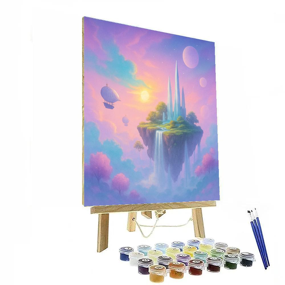 Fantasy Skyborne Realms Painting by numbers kit