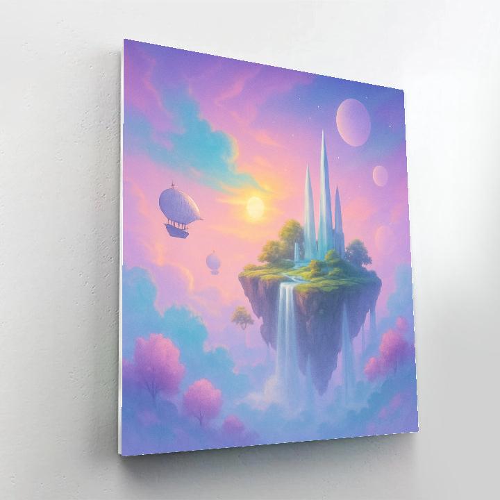 Fantasy Skyborne Realms Painting by numbers kit