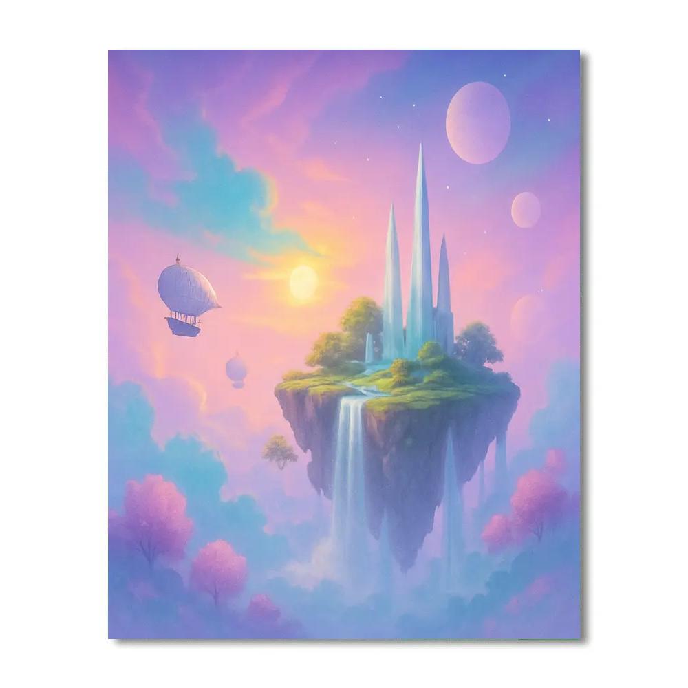 Fantasy Skyborne Realms Painting by numbers kit