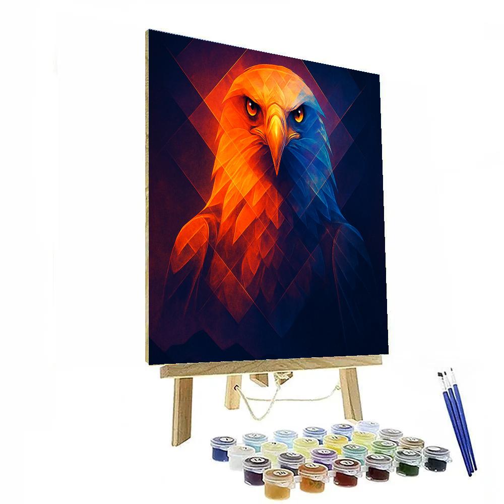 Solar Flare Eagle Painting Number painting