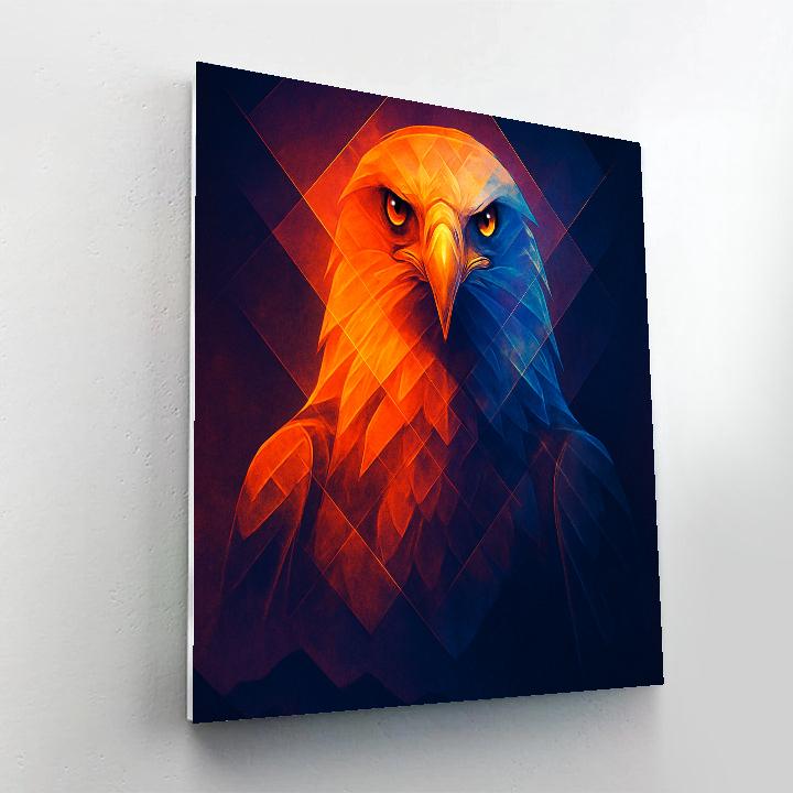 Solar Flare Eagle Painting Number painting