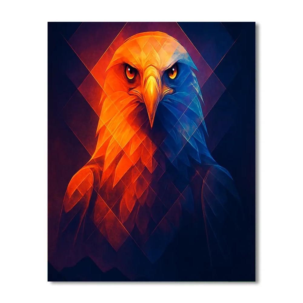 Solar Flare Eagle Painting Number painting