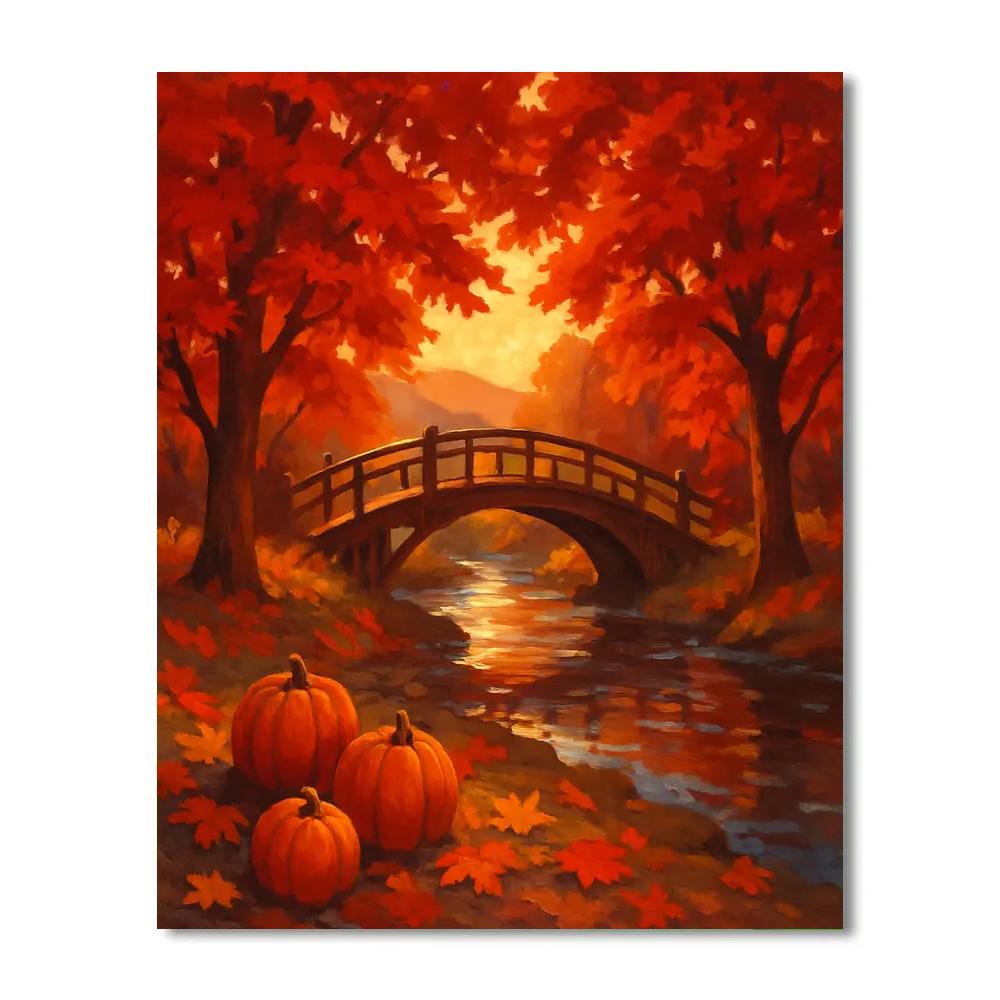 Autumn Stream Harmony paint by number