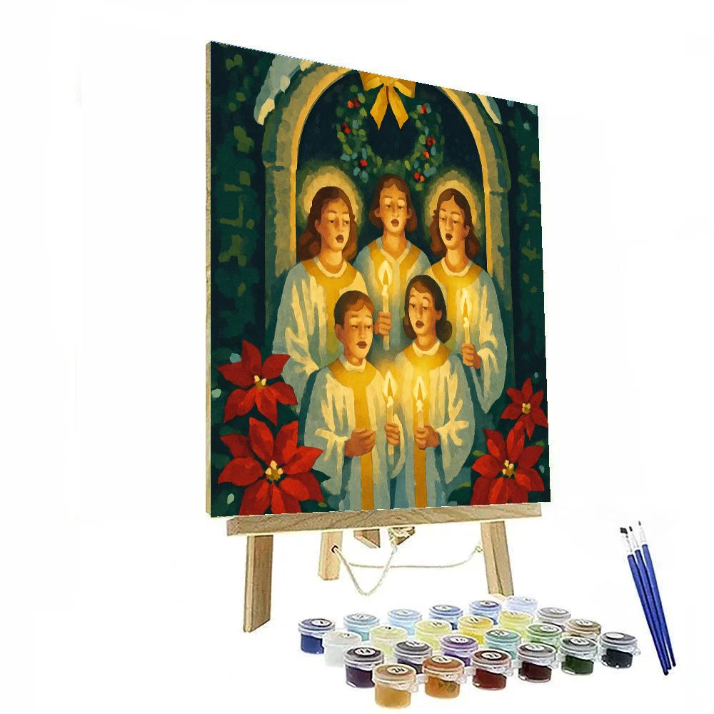 Midnight Candle Choir paint by color