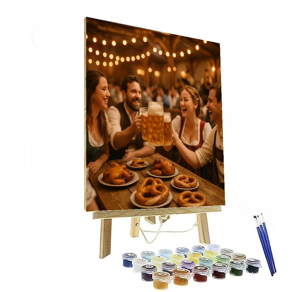 Oktoberfest Long Table Cheer DIY paint by numbers