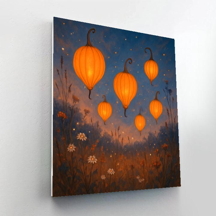 Enchanted Gourd Meadow Paint by numbers art