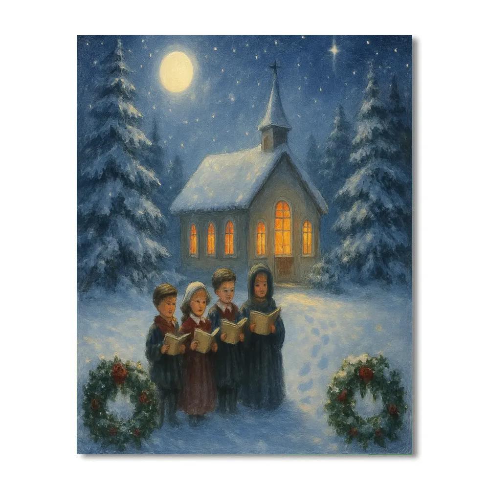 Midnight Choir At The Chapel Number painting