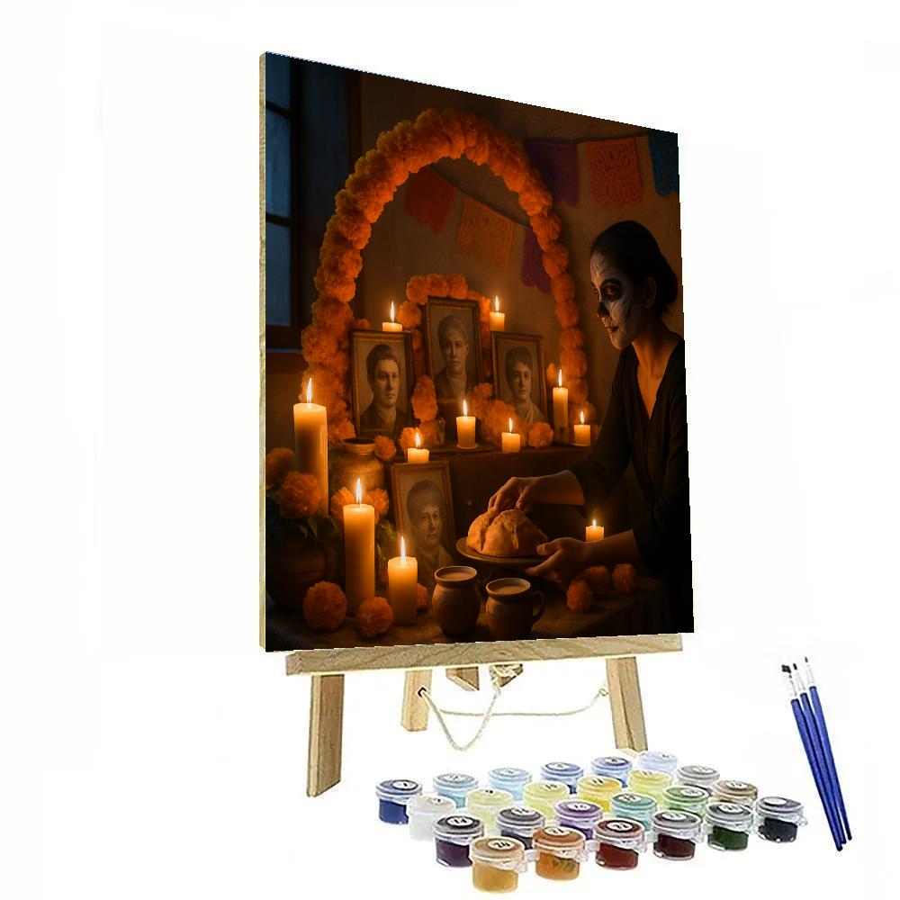 Día De Muertos Ofrenda Intimate painting number kit
