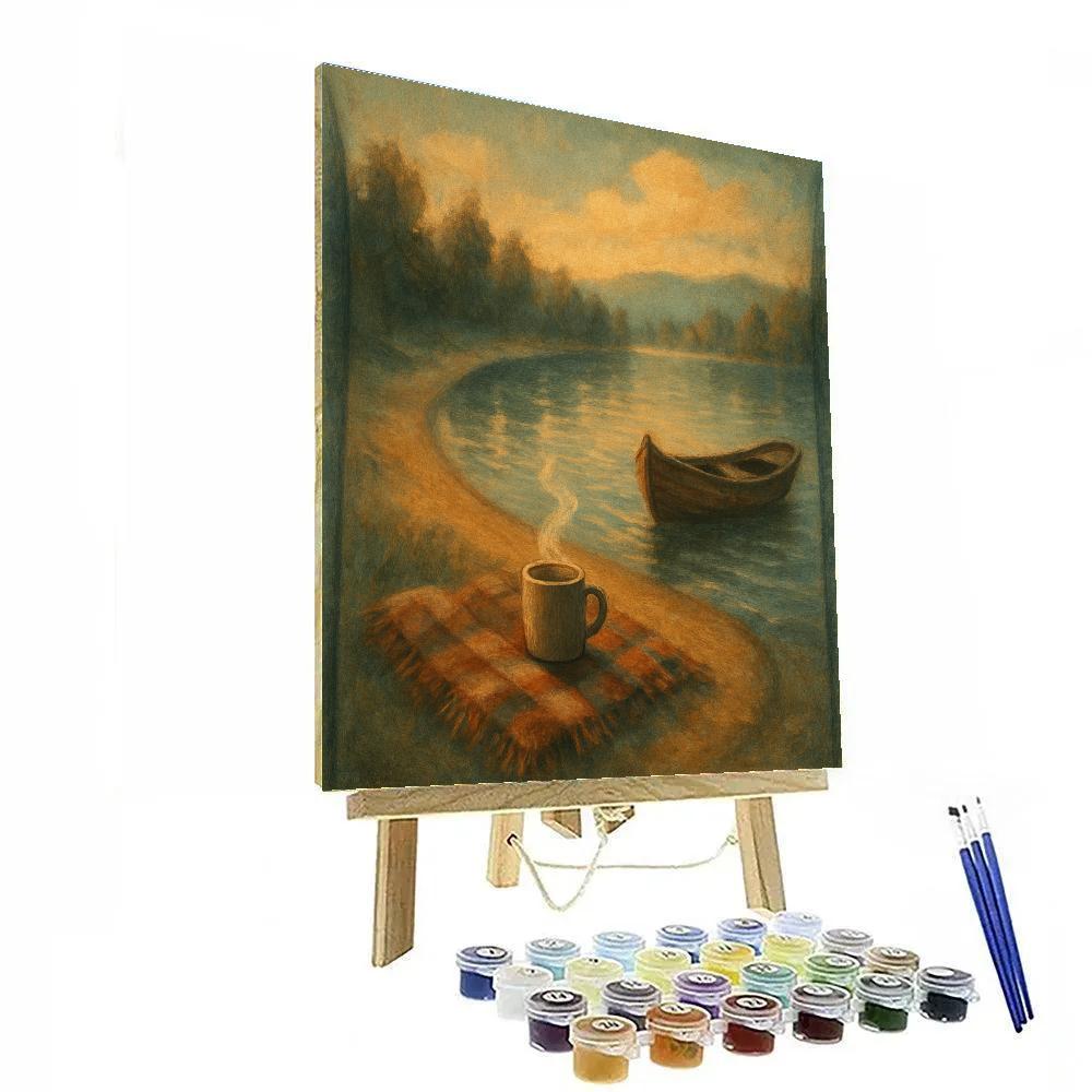 Crescent Lake Picnic paint by numbers