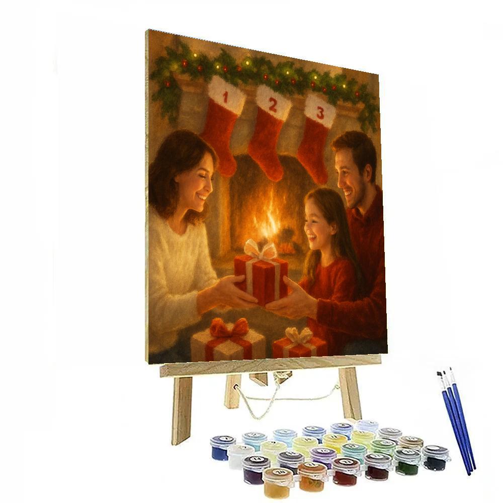 Fireside Gift Sharing DIY paint by numbers