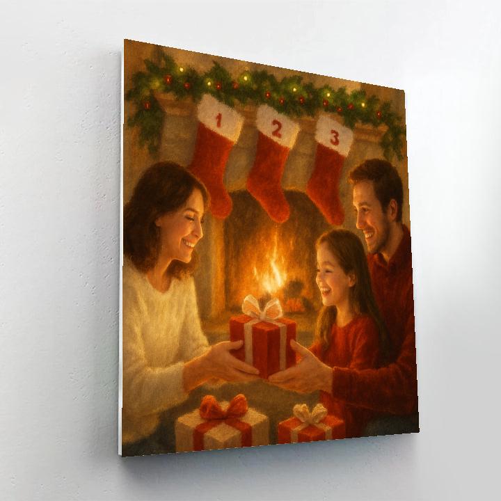 Fireside Gift Sharing DIY paint by numbers