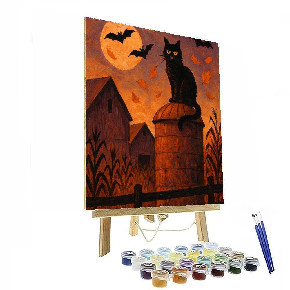Grain Silo Night Watch Paint by numbers kits