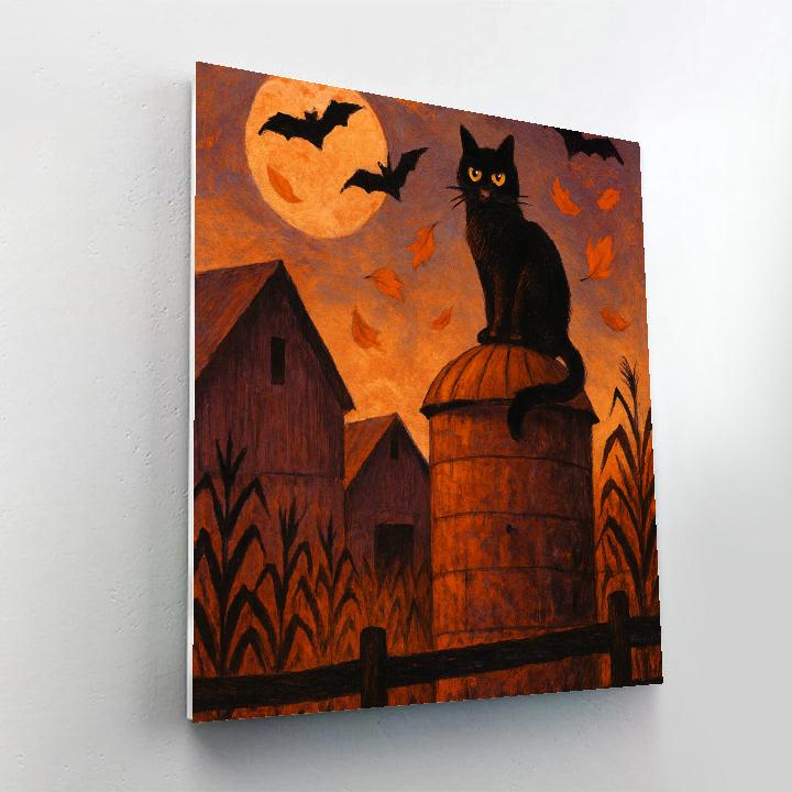 Grain Silo Night Watch Paint by numbers kits
