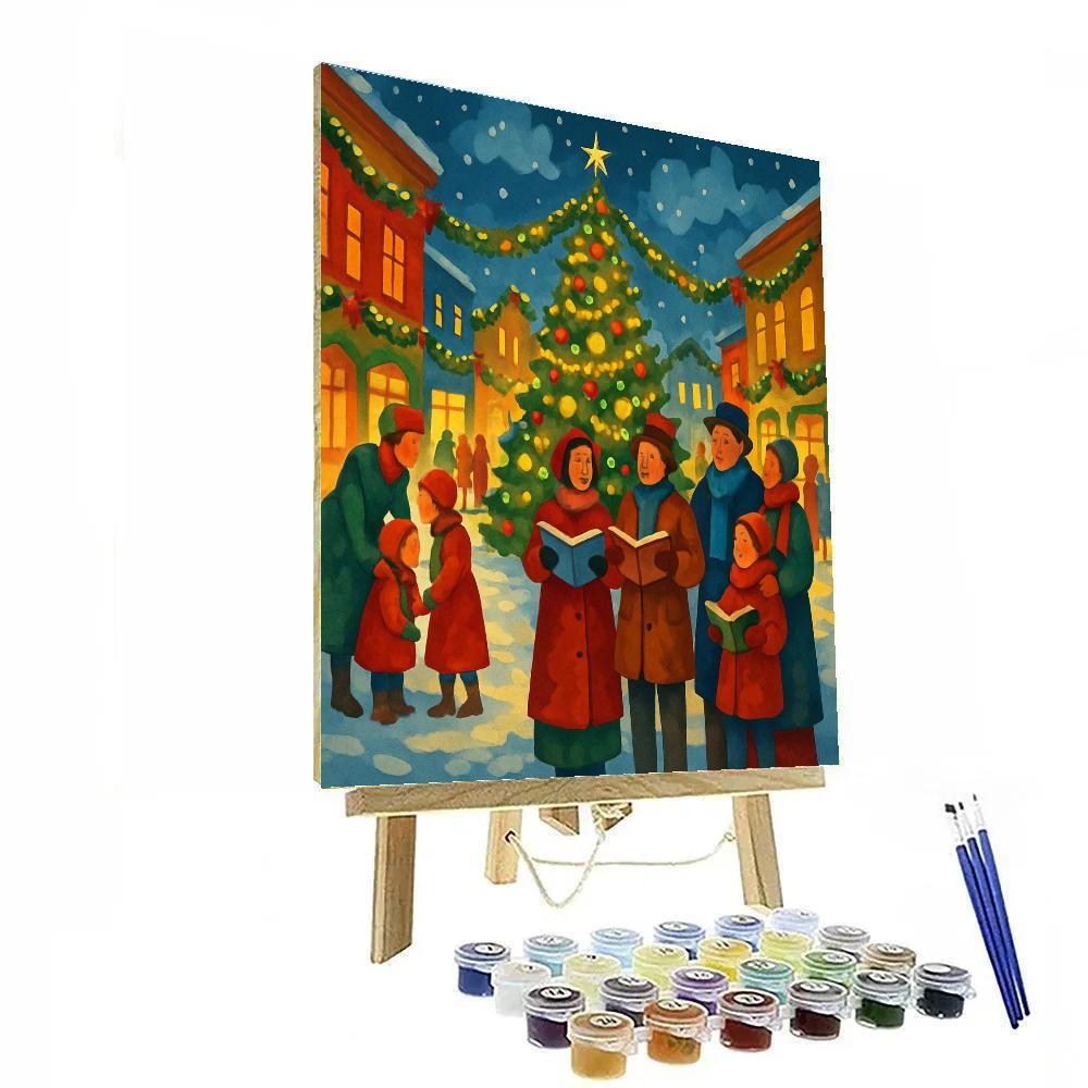Square Of Starry Carols painting number kit