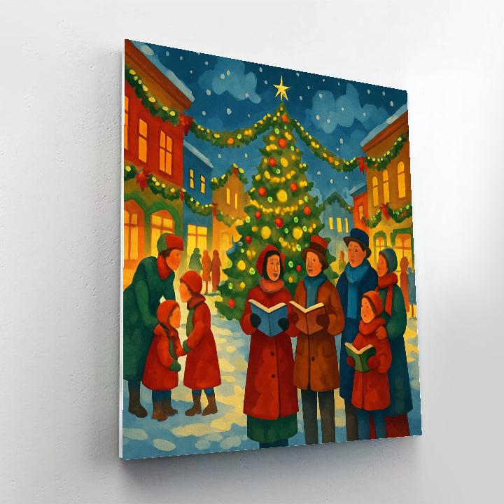 Square Of Starry Carols painting number kit