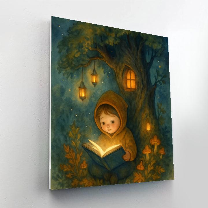 Enchanted Hollow Reading paint by numbers