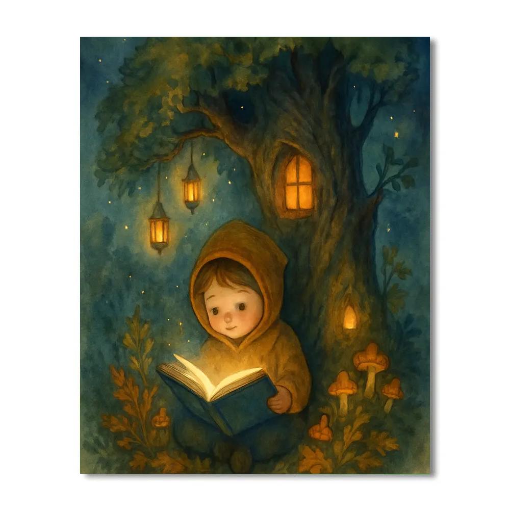 Enchanted Hollow Reading paint by numbers