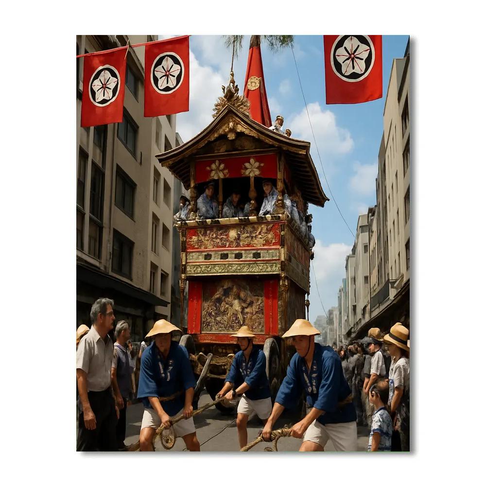Gion Matsuri Float Passage painting number kit