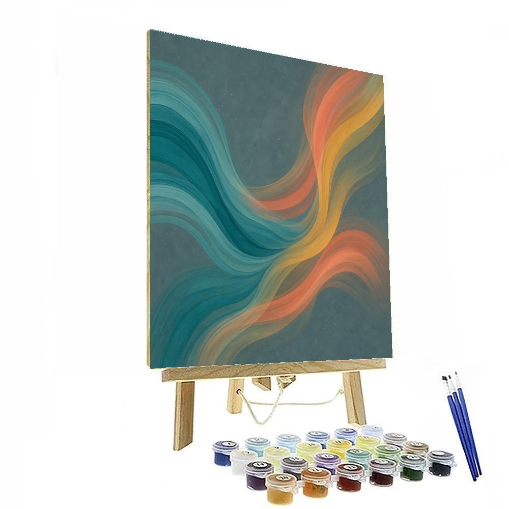 Abstract Chromatic Flow Paint by numbers kits