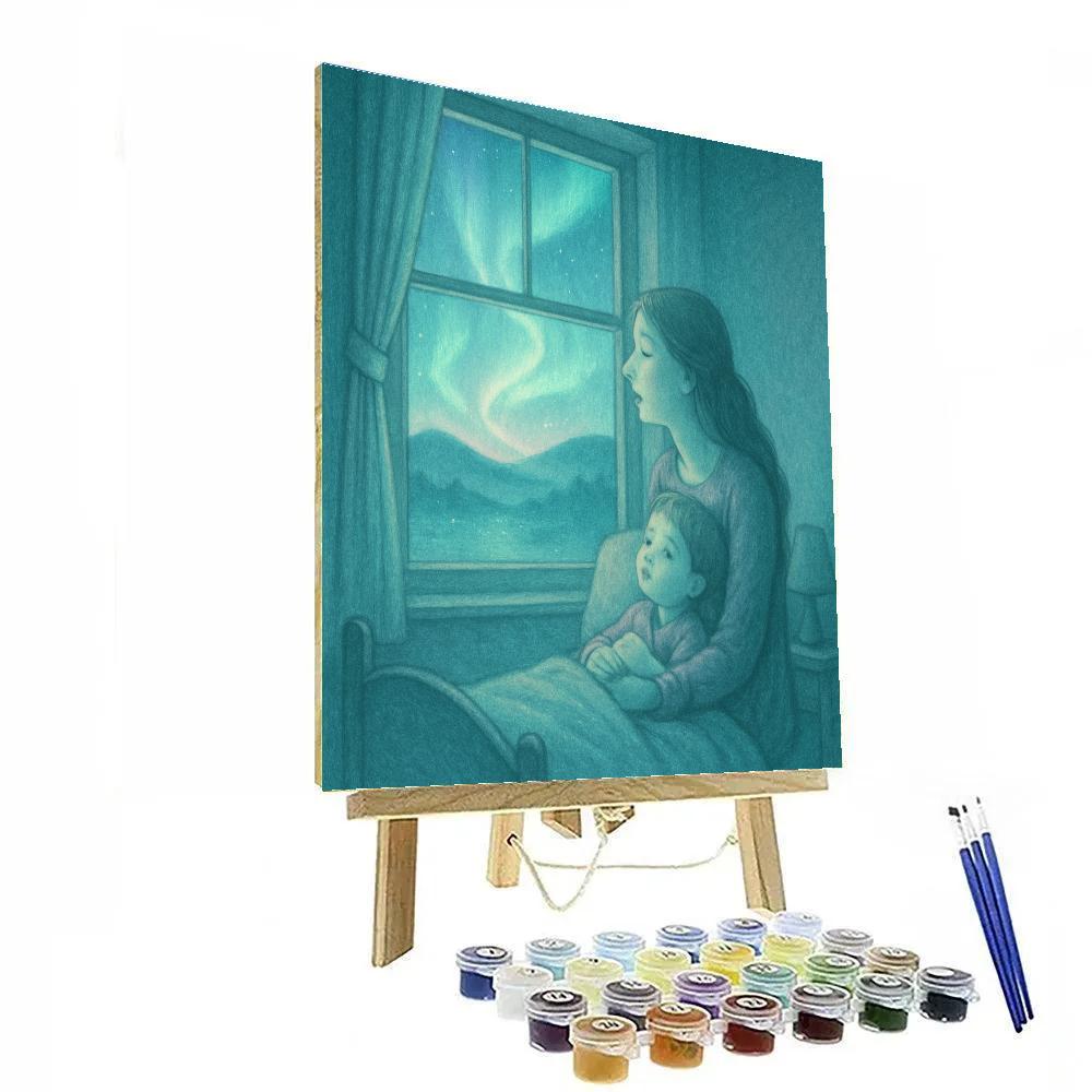 Aurora Bedtime Lullaby Painting by numbers kit