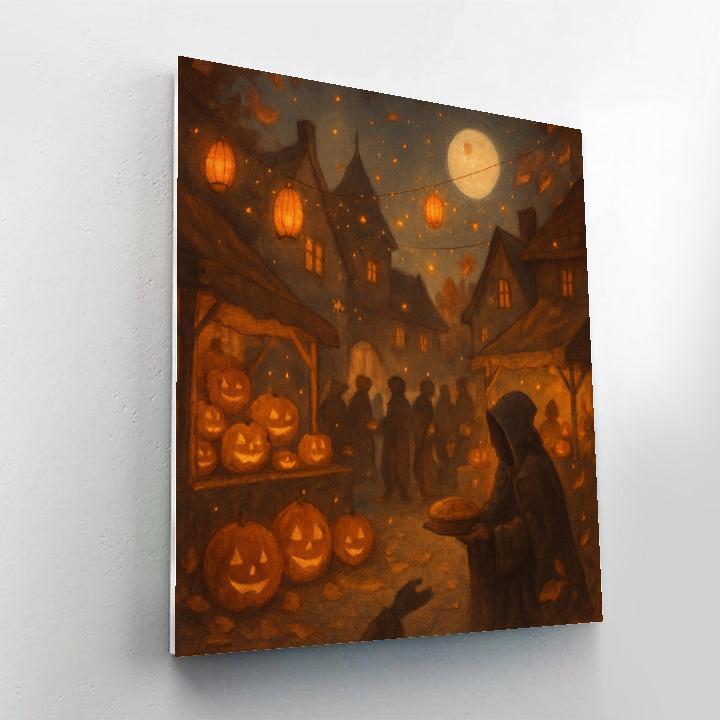 Rustic Lantern Festival Night Numbered painting kits