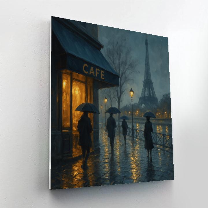 Paris Rainy Streets Painting by numbers kit