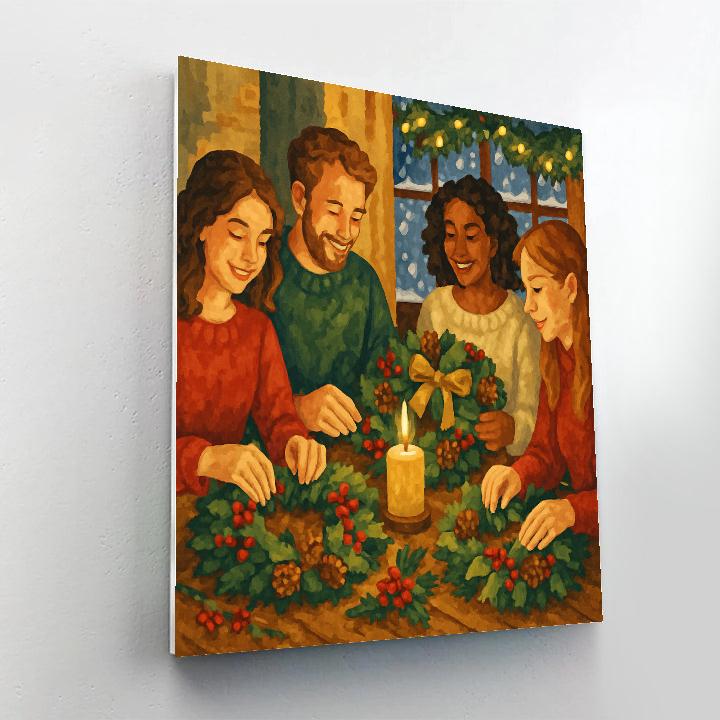 Wreathmakers Delight painting number kit