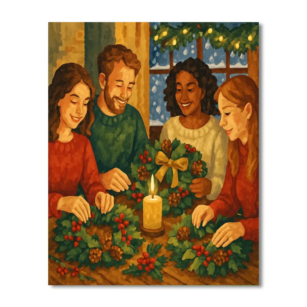 Wreathmakers Delight painting number kit