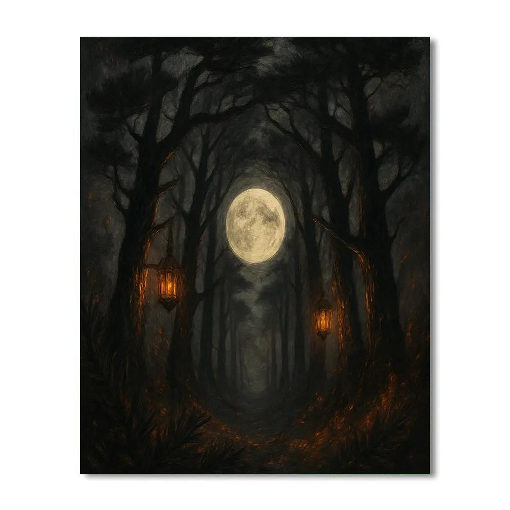 Sable Pines Moon Corridor DIY paint by numbers