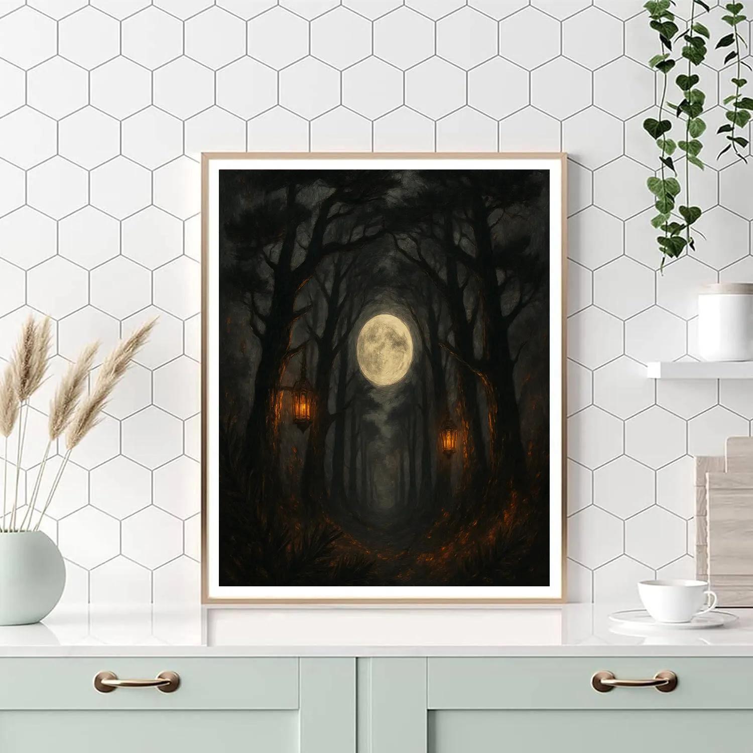 Sable Pines Moon Corridor DIY paint by numbers