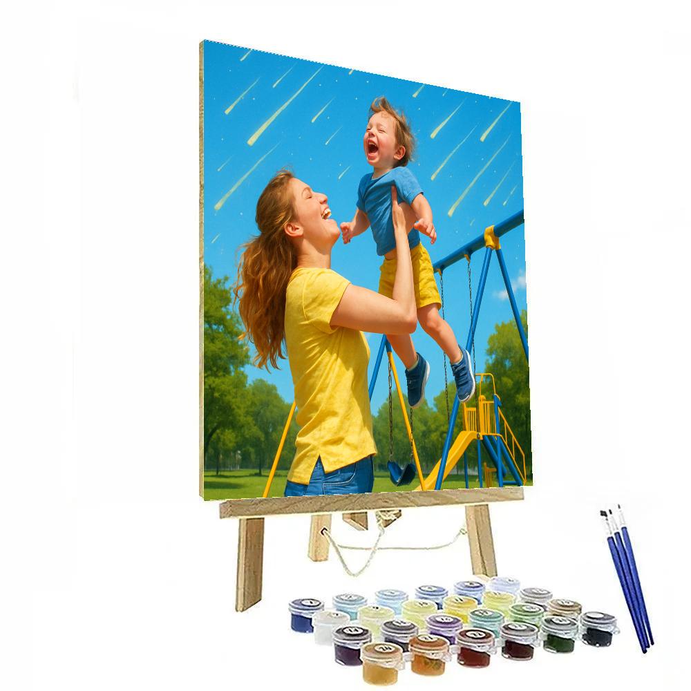 Meteor Shower Playground Moment paint by number