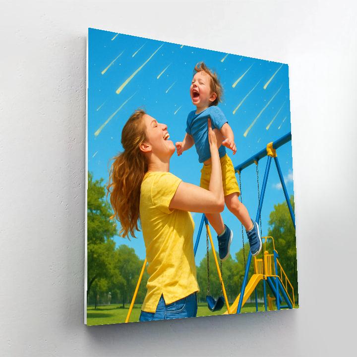 Meteor Shower Playground Moment paint by number