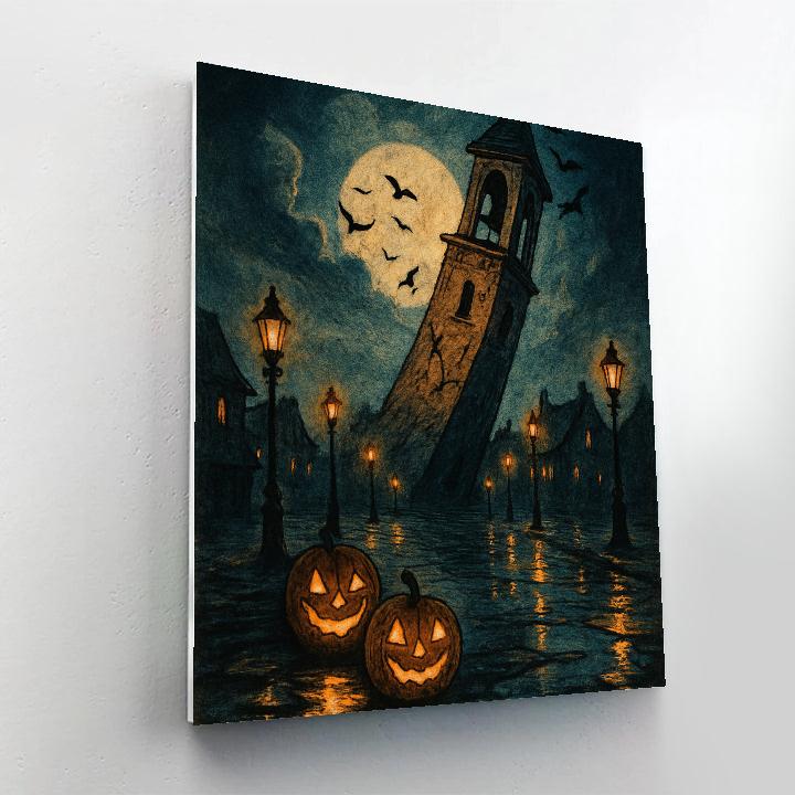 Cracked Bell Tower Watch DIY paint by numbers