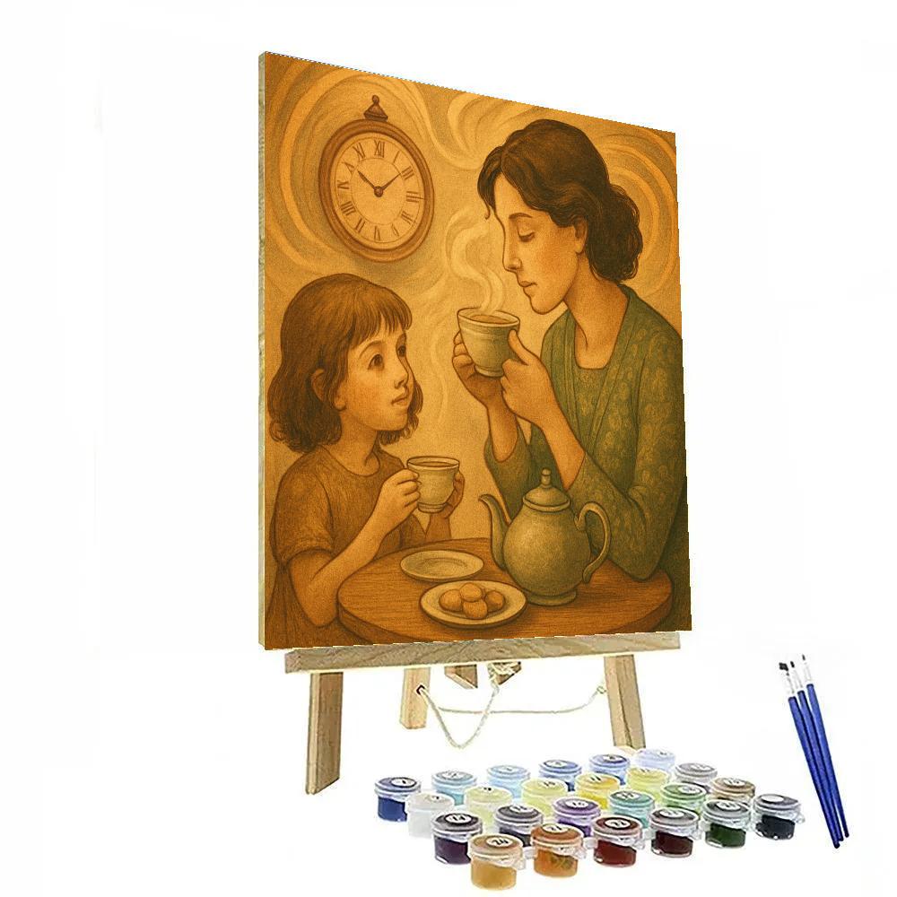 Time Dilation Afternoon Tea painting number kit