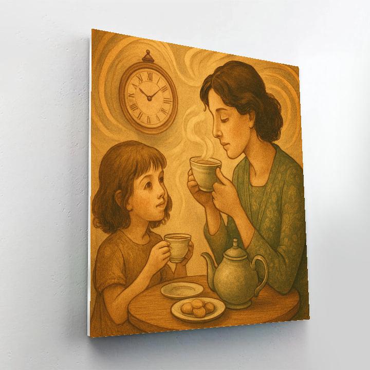 Time Dilation Afternoon Tea painting number kit