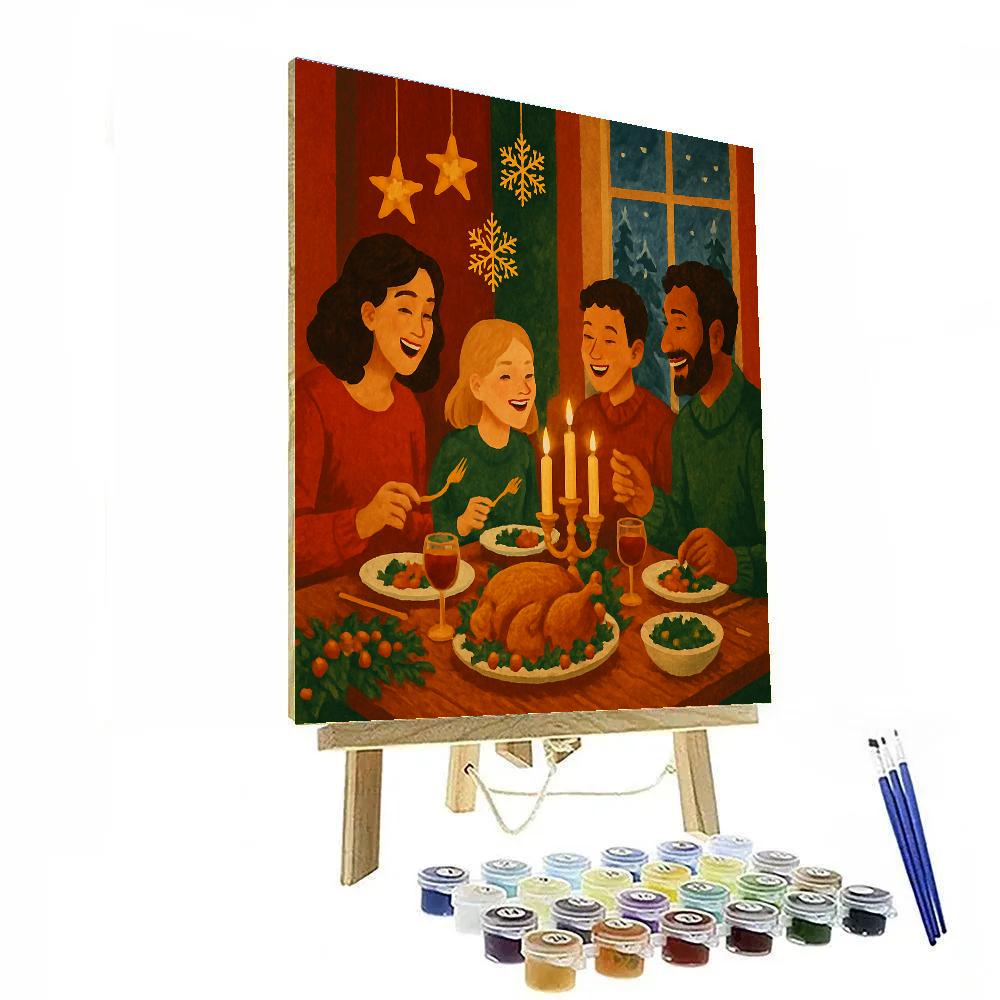 Snowflake Starlight Feast DIY paint by numbers