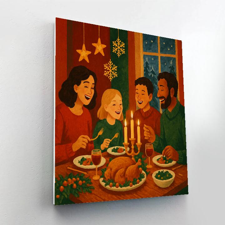 Snowflake Starlight Feast DIY paint by numbers