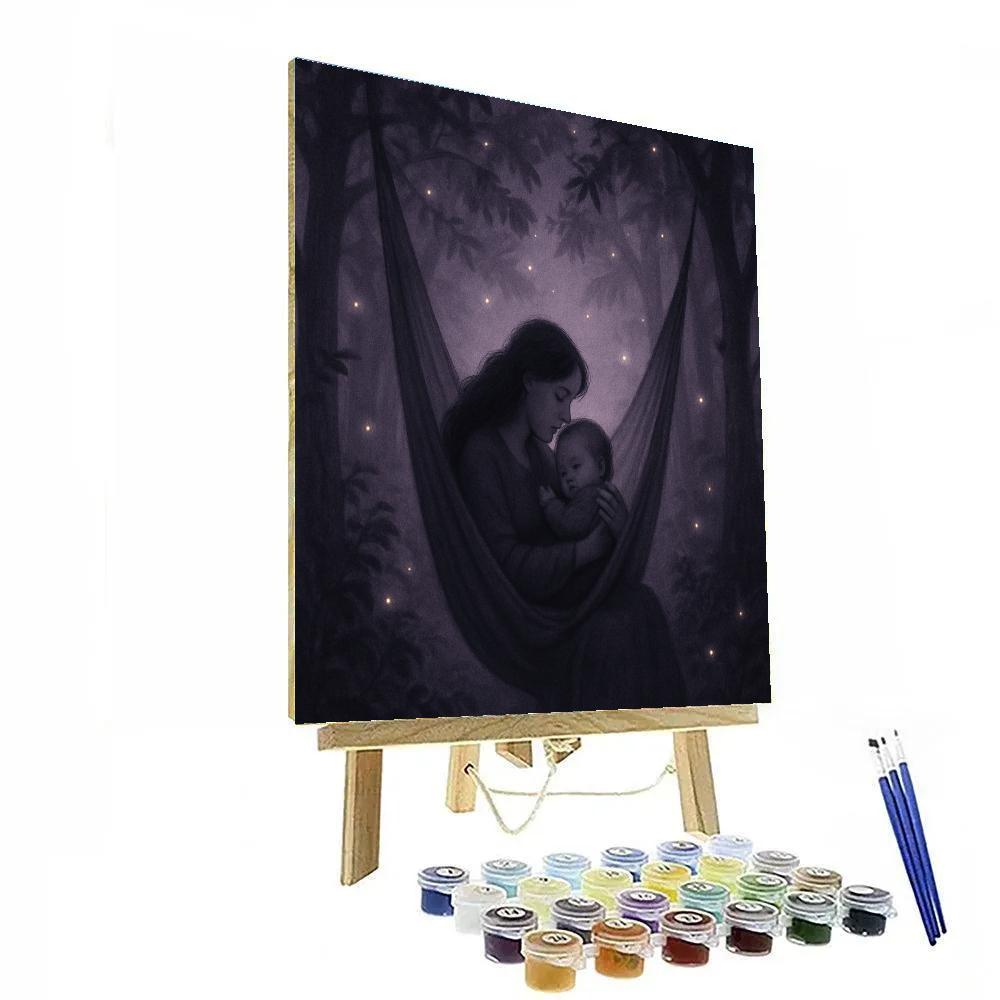 Lullaby Under Starlit Trees painting number kit