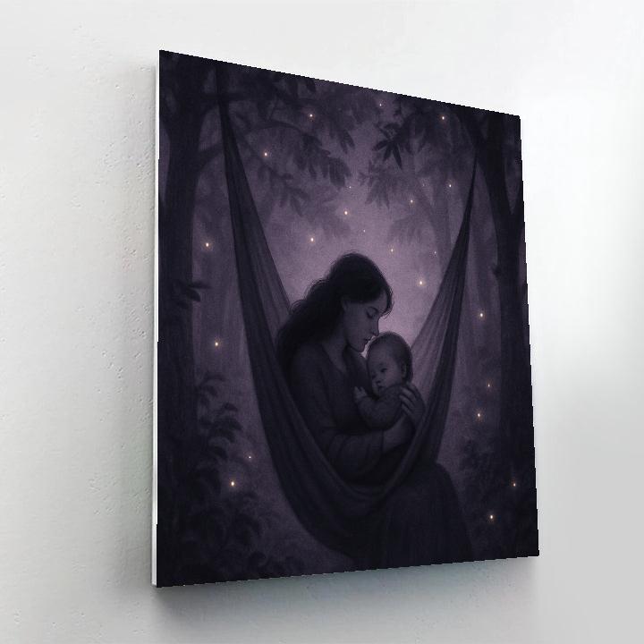 Lullaby Under Starlit Trees painting number kit