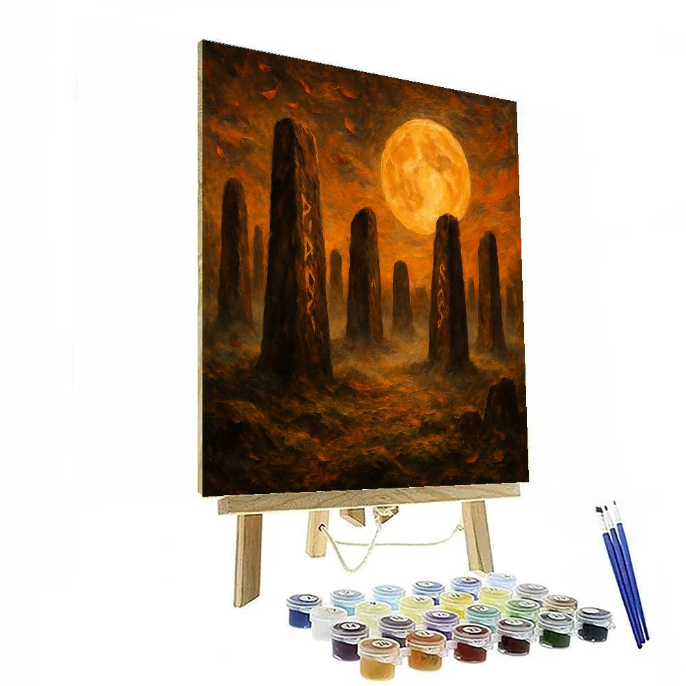 Stone Circle Harvest Moon paint by numbers