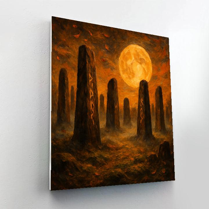 Stone Circle Harvest Moon paint by numbers