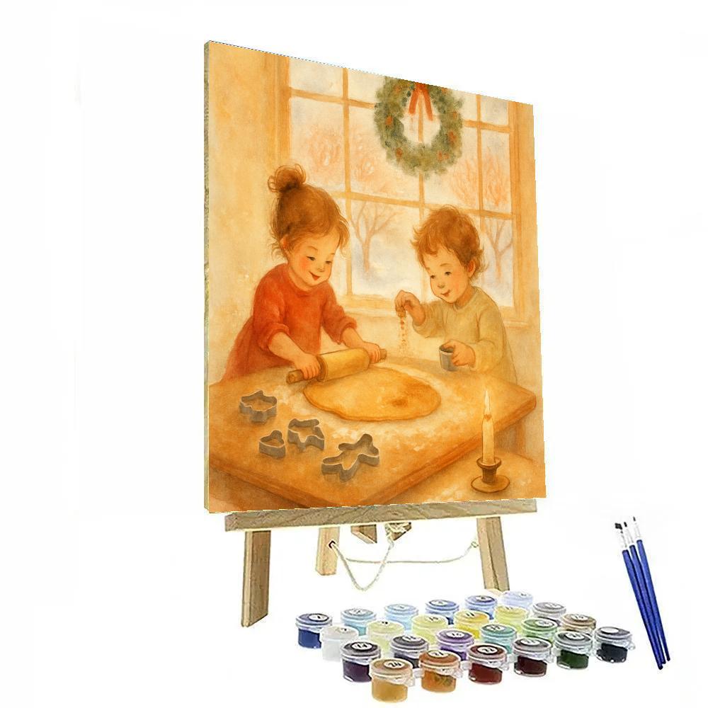 Baking Day At Grandmas Kitchen paint by numbers