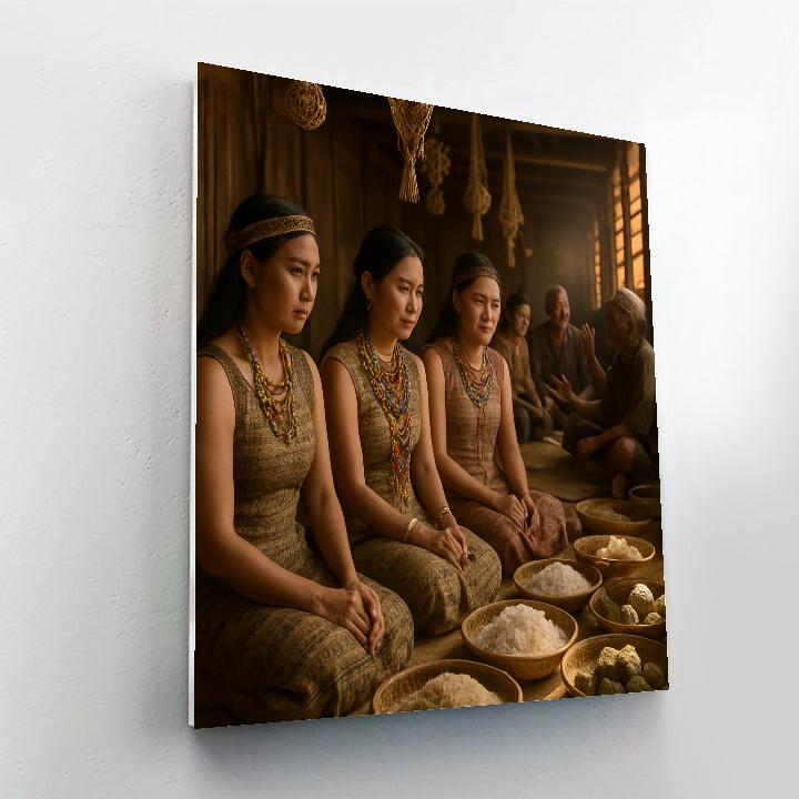 Gawai Harvest Feast Longhouse paint by number