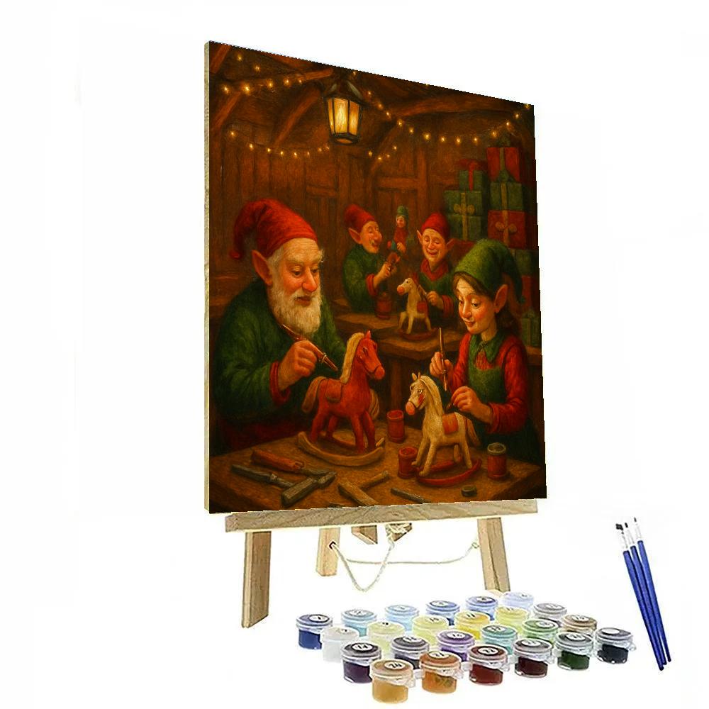 Elves Workshop Twilight Shift painting number kit
