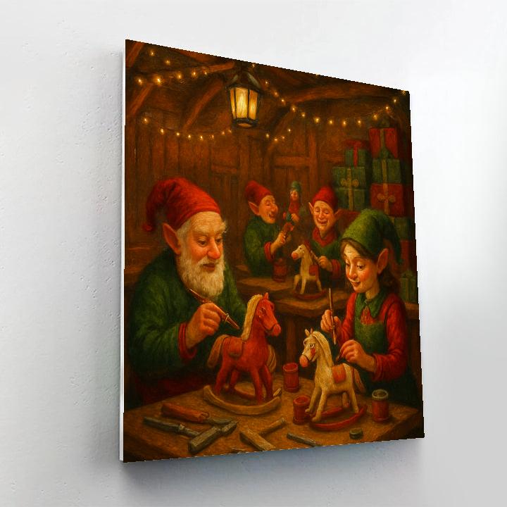 Elves Workshop Twilight Shift painting number kit