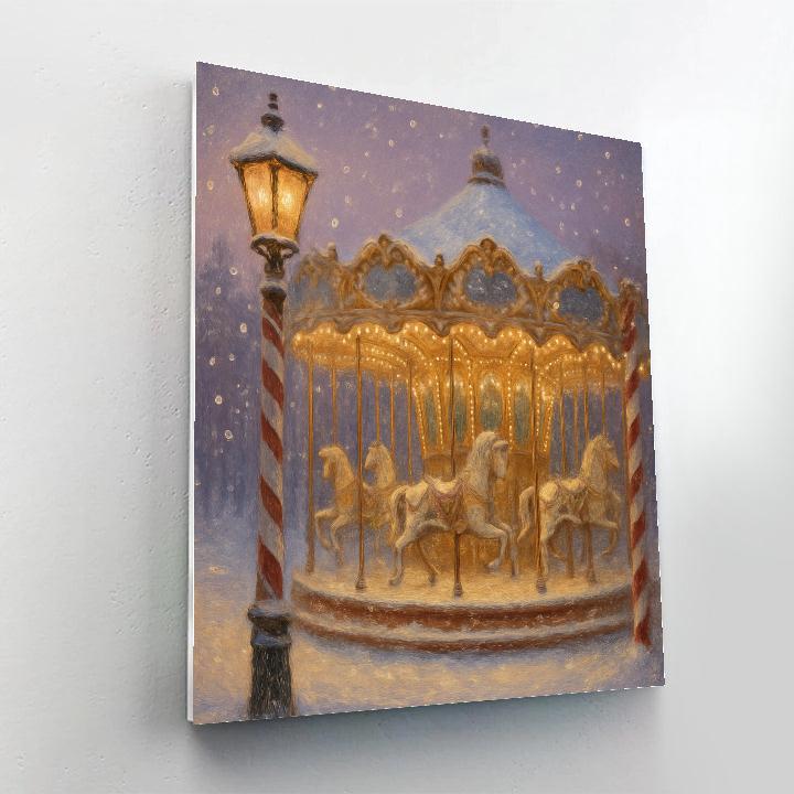 Frozen Carousel Reverie Painting by numbers kit