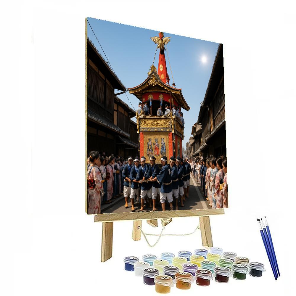 Traditional Gion Matsuri Yamahoko Float Number painting