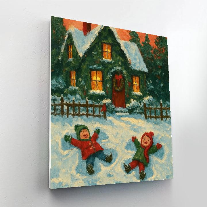 Ivy Cottage Snowbound Afternoon paint by color