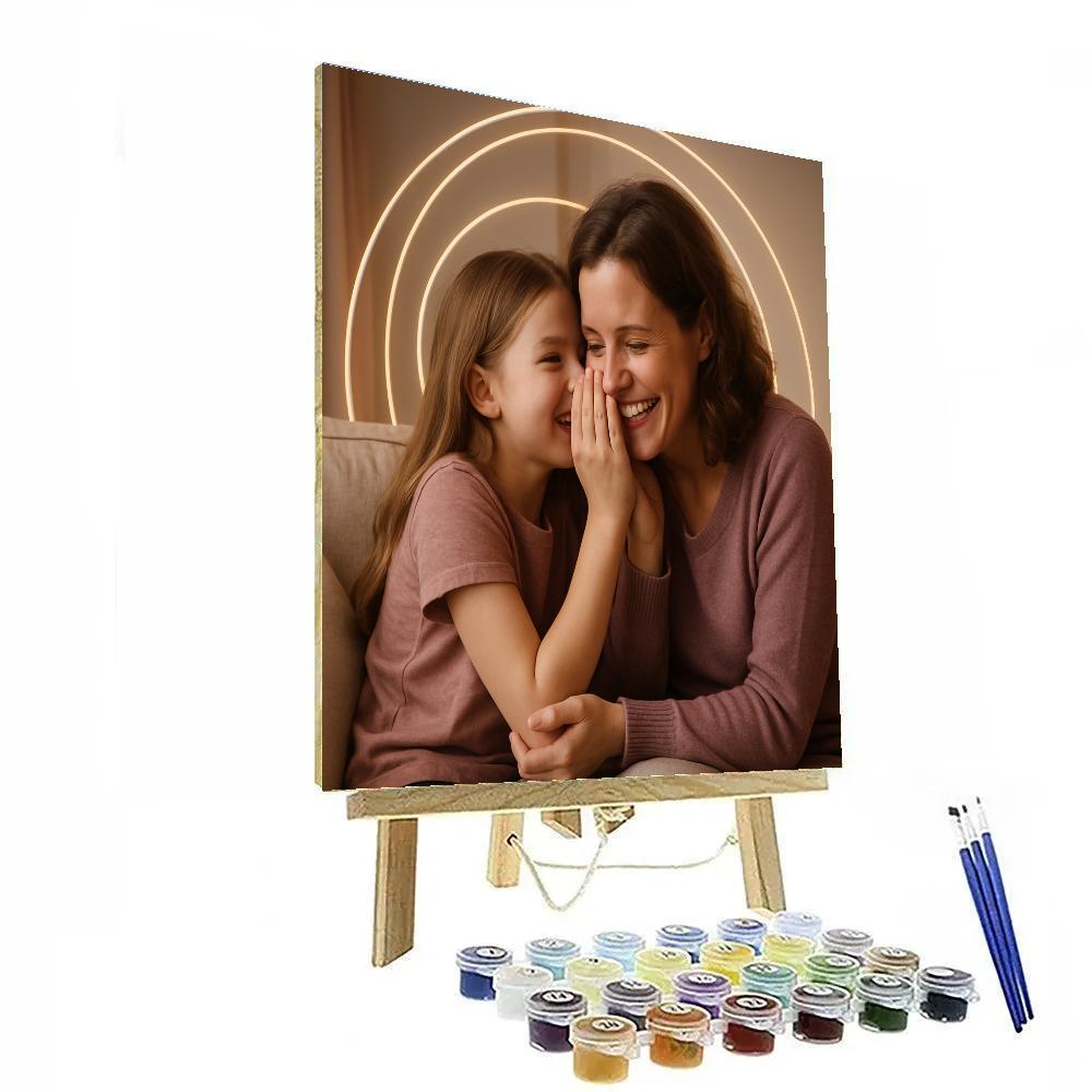 Orbiting Love Sharing Secrets painting number kit