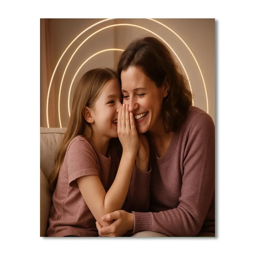 Orbiting Love Sharing Secrets painting number kit